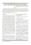 Kết quả thử nghiệm biện pháp che phủ và gieo hàng trên giống lạc Daekwang và l20 trong điều kiện vụ xuân tại Nghệ An