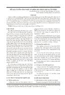 Kết quả tuyển chọn một số giống mía nhập nội tại Tây Ninh