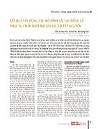 Kết quả xây dựng các mô hình cải tạo đồng cỏ phục vụ chăn nuôi đại gia súc tại Tây Nguyên