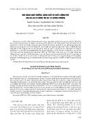 Khả năng sinh trưởng, năng suất và chất lượng thịt của gà lai 3/4 Đông Tảo và 1/4 Lương Phượng