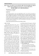 Khả năng ứng phó của người dân đối với tình hình sâu bệnh trong hoạt động sản xuất lúa tại xã Thọ Tiến, huyện Triệu Sơn, tỉnh Thanh Hoá