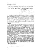Khảo sát ảnh hưởng của kim loại nặng cadmium lên sự phát triển phôi cá ngựa vằn (danio rerio)