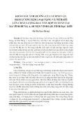 Khảo sát ảnh hưởng của vi sinh vật, hàm lượng kim loại nặng và nitrate lên chất lượng rau năn bộp an toàn tại xã Vĩnh Hưng A, huyện Vĩnh Lợi, tỉnh Bạc Liêu