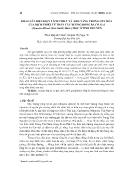 Khảo sát điều kiện tách chiết và khả năng chống oxy hóa của dịch chiết từ thân cây xương rồng bà có gai (opuntia dillenii (ker gawl) haw) mọc ở tỉnh Phú Yên