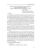 Khảo sát khả năng kháng nấm fusarium sp của một chủng xạ khuẩn phân lập được từ rừng ngập mặn Cần Giờ