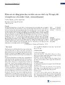 Khảo sát tác động giảm đau, an thần của cao chiết cây Nở ngày đất