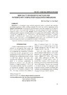 Mortality prognostic factors for patients with ventilator associated pneumonia