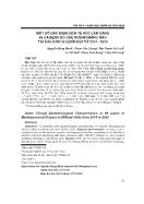 Một số đặc điểm dịch tễ học lâm sàng 69 ca bệnh do cầu khuẩn màng não tại các đơn vị Quân đội từ 2014 - 2020