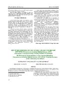 Một số đặc điểm sinh vật học và sinh thái học của rệp sáp bột hồng phenacoccus manihoti (matile-Ferrero, 1977) (homoptera: pseudococcidae) trong phòng thí nghiệm