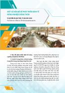 Một số vấn đề về phát triển kinh tế nông nghiệp, nông thôn