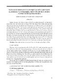 Năng suất sinh sản của tổ hợp lai giữa lợn nái F1 (landrace và yorkshire) phối với lợn đực Duroc và pidu nuôi tại Thanh Hóa