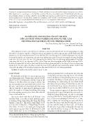 Nghiên cứu ảnh hưởng của đô thị hóa đến sản xuất nông nghiệp, đời sống và việc làm hộ nông dân tại thị xã Từ Sơn, tỉnh Bắc Ninh