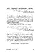 Nghiên cứu ảnh hưởng của một số biện pháp kỹ thuật đến sinh trưởng, phát triển và năng suất giống đậu tương ĐT51 tại huyện Bảo Yên, tỉnh Lào Cai