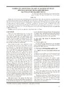 Nghiên cứu ảnh hưởng của một số giải pháp kỹ thuật đến năng suất mía trong điễu kiện hạn tại vùng duyên hải miền Trung