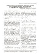 Nghiên cứu ảnh hưởng của thời vụ và biện pháp xử lý ga3 đến tỷ lệ xuất vườn và sinh trưởng cây giống bảy lá một hoa (Paris Vietnamensis) tại Sapa, Lào Cai