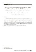 Nghiên cứu đặc điểm sinh trưởng và khả năng sản xuất của gà H’mông nuôi tại Bình Định