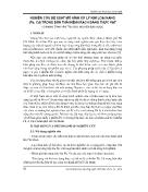 Nghiên cứu đề xuất mô hình xử lý kim loại nặng (Pb, Cd) trong bùn thải kênh rạch bằng thực vật