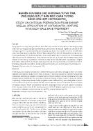 Nghiên cứu điều chế Chitosan từ vỏ tôm, ứng dụng xử lý nấm mốc chân tường bằng hỗn hợp Chitosan/TiO₂