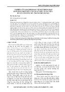 Nghiên cứu giải pháp bảo vệ đất trồng rau bằng bón phân hữu cơ tại xã Thủy Xuân Tiên, huyện Chương Mỹ, thành phố Hà Nội