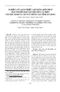 Nghiên cứu giảm thiểu asen bằng biện pháp bón vôi kết hợp vật liệu hữu cơ trên cây đậu nành và cây ngô trồng tại tỉnh An Giang