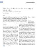 Nghiên cứu hoạt tính kháng khuẩn của màng chitosan kết hợp với chiết xuất lá bần ổi