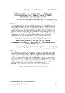 Nghiên cứu khả năng sinh trưởng và chất lượng một số giống rau xà lách trồng trong hệ thống thủy canh hồi lưu tại Thái Nguyên