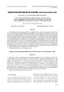 Nghiên cứu kích thích sinh sản của cá trê đồng (clarias fuscus lacepède, 1803)