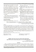 Nghiên cứu mật độ cấy và liều lượng phân bón cho giống lúa lai hai dòng HYT122 ở các tỉnh phía Bắc