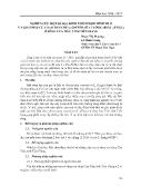 Nghiên cứu một số đặc điểm thích nghi hình thái và giải phẫu của loài bần chua (sonneratia caseolaris (L) engl) ở sông cửa Tiểu, tỉnh Tiền Giang