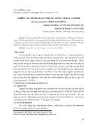 Nghiên cứu nhóm lignan trong thân cây rau gai thối (acacia pennata (L) willd) tại Sơn La