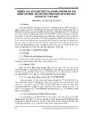 Nghiên cứu sử dụng thiết bị lấy mẫu không khí thụ động với phin lọc xốp Polyurethane để quan trắc PCDD/PCDF theo mùa