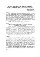 Nghiên cứu sự hình thành mô sẹo và tế bào đơn cây gỗ giáng hương quả to