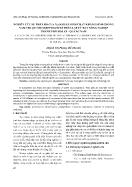 Nghiên cứu sự phân bố của xạ khuẩn sinh chất kháng sinh chống nấm thuộc chi streptomyces phân lập từ đất nông nghiệp thành phố Hội An - Quảng Nam