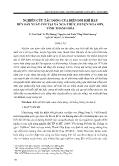 Nghiên cứu tác động của biến đổi khí hậu đến sản xuất cói tại xã Nga Thủy, huyện Nga Sơn, tỉnh Thanh Hóa