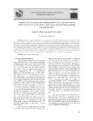 Nghiên cứu tác dụng hạ đường huyết của cao toàn phần chiết xuất từ lá cây đinh lăng tại Khánh Hòa