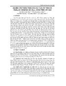 Nghiên cứu thành phần hóa học của cây tầm gửi taxillus chinensis (DC) dans sống trên cây gạo