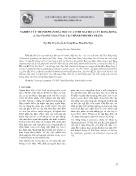 Nghiên cứu thành phần hóa học của tinh dầu hoa cây bồng bồng tại thành phố Nha Trang