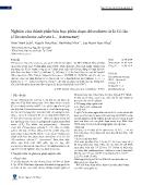 Nghiên cứu thành phần hóa học phân đoạn chloroform từ lá Cỏ lào (Chromolaena odorata L, Asteraceae)