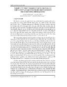 Nghiên cứu thực nghiệm sử dụng chất gia cố trên cơ sở vật liệu polyme để chống xói mòn cho ụ đất công trình quân sự