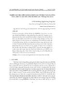 Nghiên cứu thực tiễn sử dụng thuốc bảo vệ thực vật của nông dân canh tác rau màu ở huyện Bình Sơn - tỉnh Quảng Ngãi