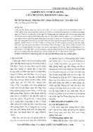 Nghiên cứu vi nhân giống cây chuối ngự đại hoàng (musa SPP)