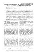 Nghiên cứu xác định đoạn ADN mã vạch cho dây thìa canh (gymnema sylvestre (retz.) r.br) phục vụ giám định loài