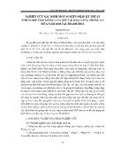 Nghiên cứu xác định một số biện pháp kỹ thuật thích hợp cho giống lúa nếp cái hoa vàng trong vụ mùa năm 2008 tại Thanh Hoá