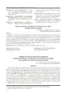 Nghiên cứu xử lý phân ruồi lính đen thành phân hữu cơ sinh học và đánh giá tác động của nó đến cải thiện độ pH, độ ẩm đất