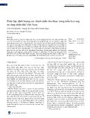 Phân lập, định lượng các thành phần thu được trong mẫu keo ong từ rừng nhiệt đới Việt Nam