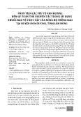 Phân tích các yếu tố ảnh hưởng đến sự tuân thủ nguyên tắc trong sử dụng thuốc bảo vệ thực vật của nông hộ trồng rau tại huyện Đơn Dương, tỉnh Lâm Đồng