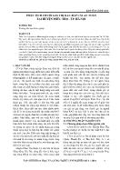 Phân tích chuỗi giá trị rau bắp cải an toàn tại huyện Phúc Thọ - thành phố Hà Nội