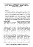 Phân tích mô hình phân bố và quan hệ không gian của một số các loài cây rừng lá rộng thường xanh, miền Bắc Việt Nam