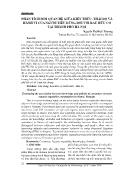 Phân tích mối qaun hệ giữa kiến thức, thái độ và hành vi của người tiêu dùng đối với rau hữu cơ tại thành phố Hà Nội