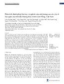 Phân tích thành phần hóa học và nghiên cứu ảnh hưởng của các yếu tố bảo quản của tinh dầu Hương thảo ở tỉnh Lâm Đồng, Việt Nam